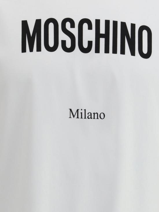 26SS 모스키노 반팔 티셔츠 261ZZV07130241 1001 White - MOSCHINO