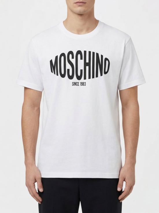 26SS 모스키노 반팔 티셔츠 261ZZA07020241 1001 White