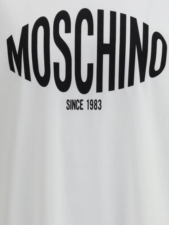 26SS 모스키노 반팔 티셔츠 261ZZA07020241 1001 White - MOSCHINO