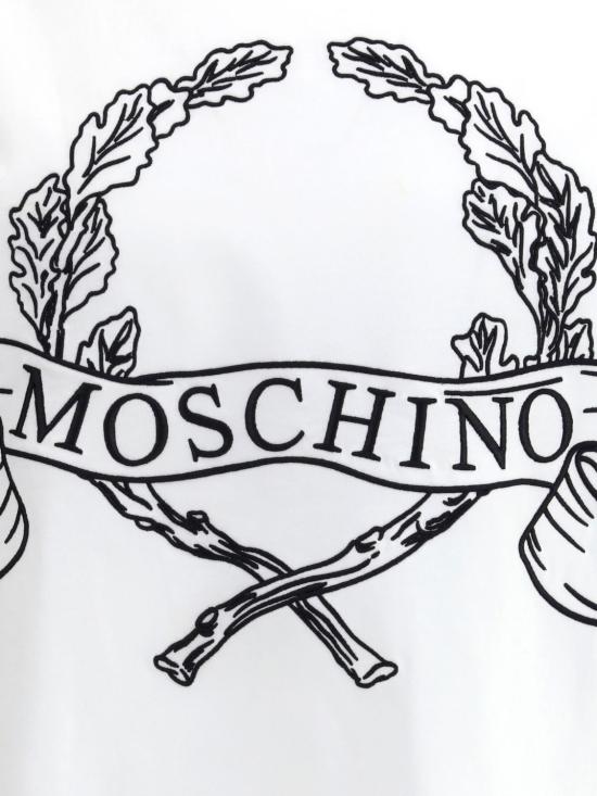 26SS 모스키노 반팔 티셔츠 261ZZA07220241 1001 White - MOSCHINO