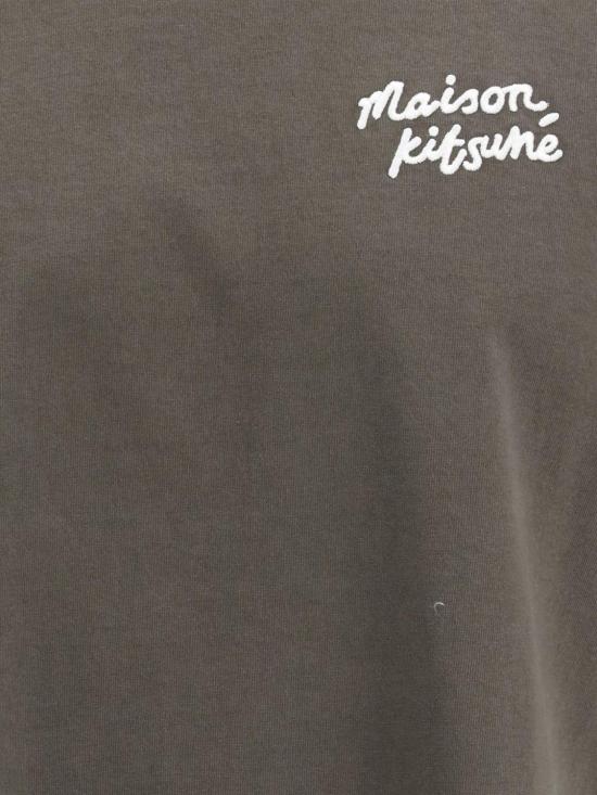 26SS 메종키츠네 핸드라이팅 컴포트 티셔츠 MM00126KJ7025 0453 Brown - MAISON KITSUNE