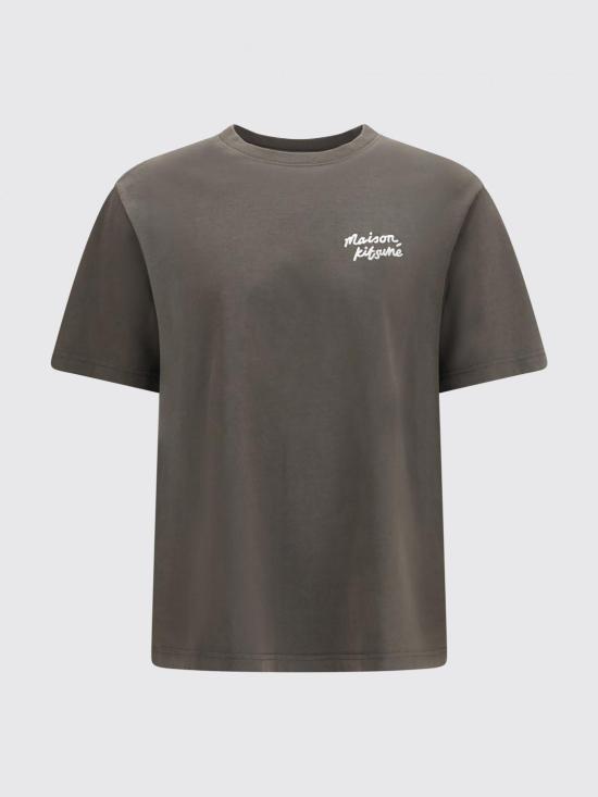 26SS 메종키츠네 핸드라이팅 컴포트 티셔츠 MM00126KJ7025 0453 Brown - MAISON KITSUNE