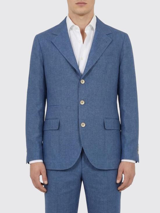 26SS 브루넬로 쿠치넬리 리넨 디컨스트럭티드 재킷 MB4307BTD C013 Stone Bleached