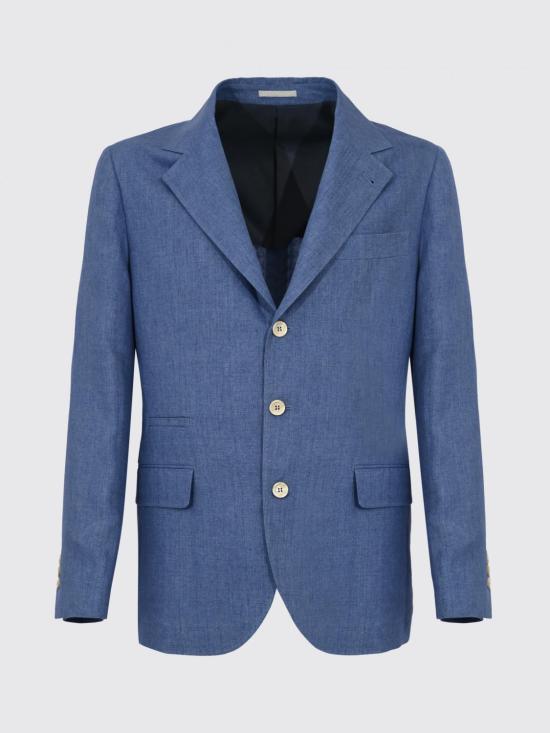 26SS 브루넬로 쿠치넬리 리넨 디컨스트럭티드 재킷 MB4307BTD C013 Stone Bleached - BRUNELLO CUCINELLI