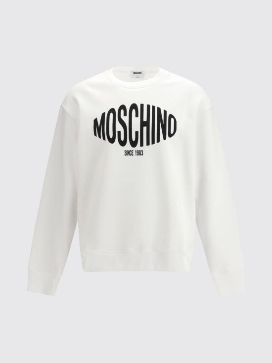 26SS 모스키노 긴팔 티셔츠 261ZZA17130228 1001 White - MOSCHINO