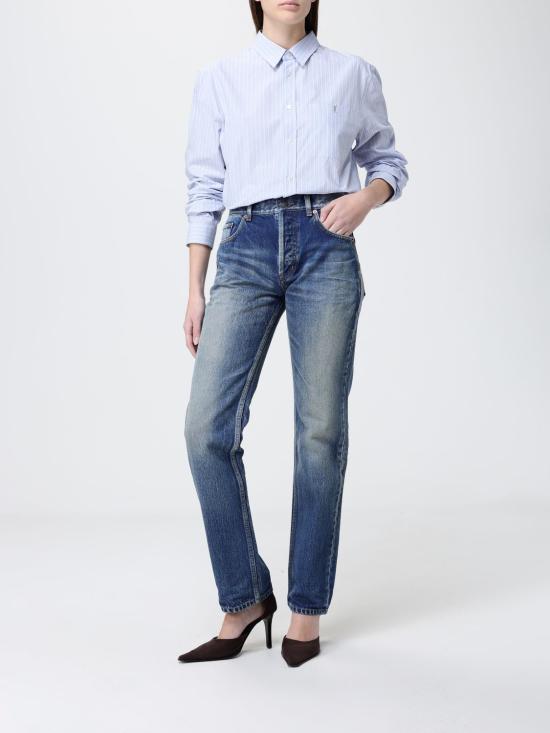 26SS 생로랑 셔츠 861080Y7J66 4427 Gnawed Blue - SAINT LAURENT