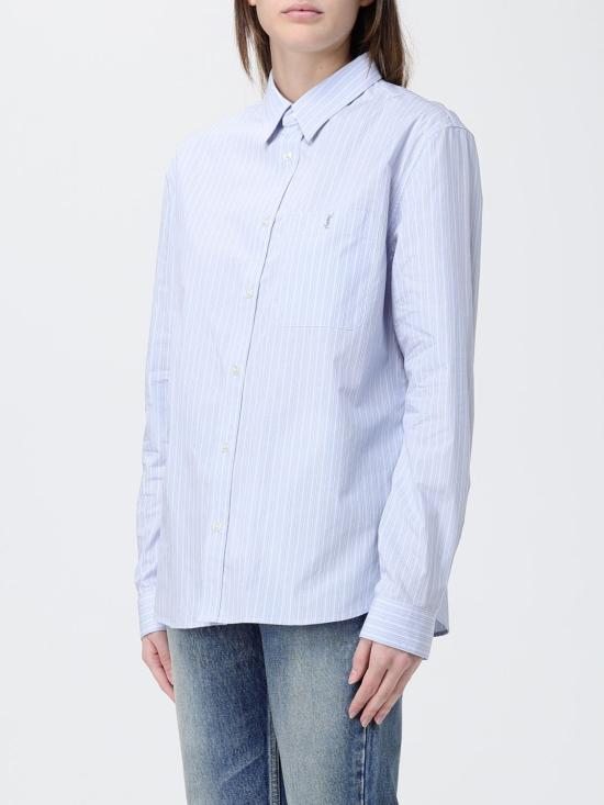 26SS 생로랑 셔츠 861080Y7J66 4427 Gnawed Blue - SAINT LAURENT