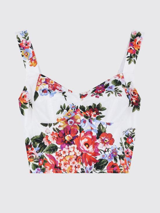 26SS 돌체앤가바나 민소매 티셔츠 F7BB1THS5UU HA5ZO White - DOLCE & GABBANA