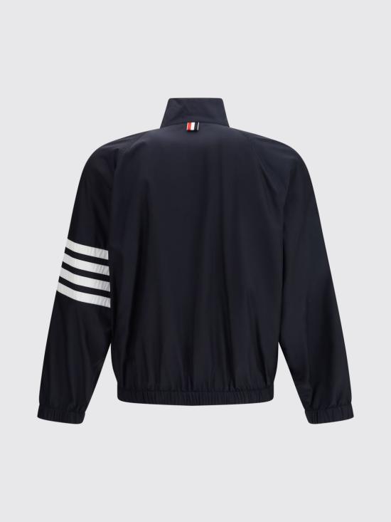 26SS 톰브라운 샤이니 립스탑 래글런 4바 트랙 재킷 MJU583CF1095 415 Navy - THOM BROWNE