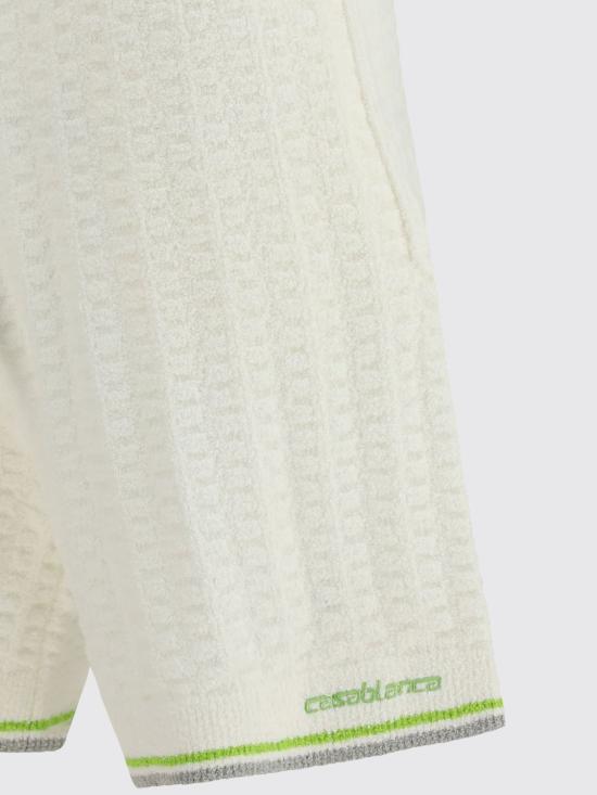 26SS 카사블랑카 숏팬츠 MSP26KW1216 01 White - CASABLANCA