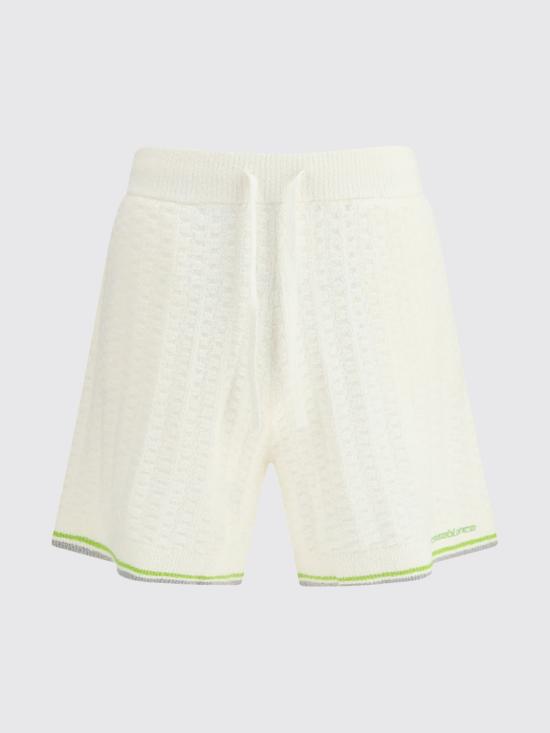 26SS 카사블랑카 숏팬츠 MSP26KW1216 01 White - CASABLANCA