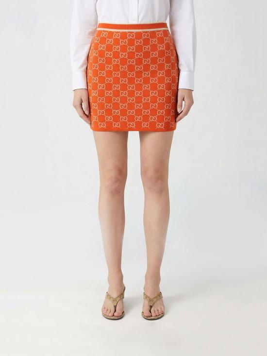 26SS 구찌 숏 스커트 856264XKE0M 6027 Orange