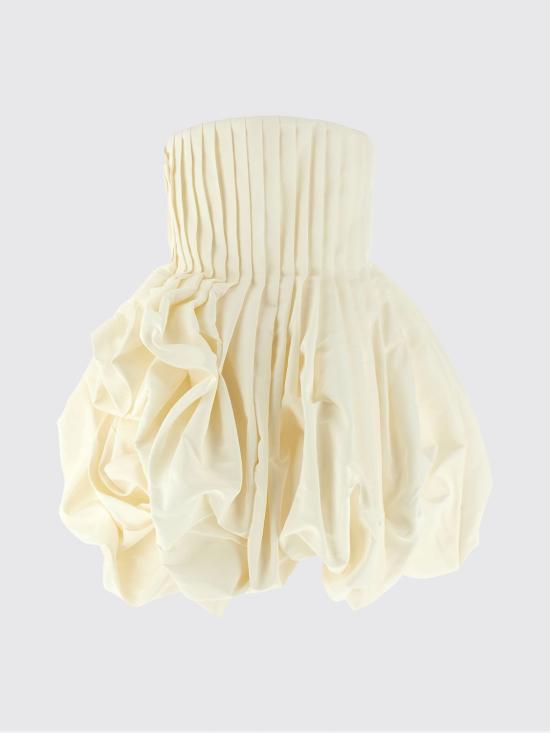 26SS 캐롤리나 헤레라 롱 원피스 R2611N558SFA 100 White - CAROLINA HERRERA