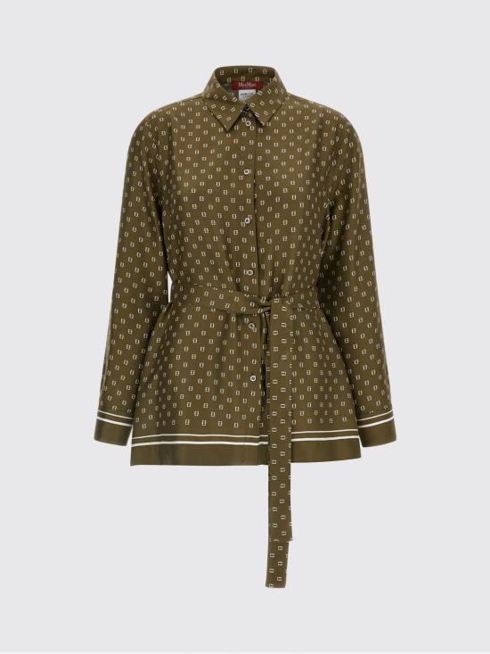 26SS 막스마라 스튜디오 셔츠 2616191011600 003 Green - MAX MARA STUDIO