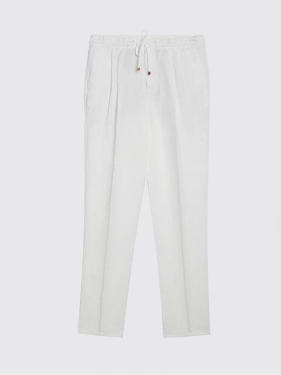 26SS 브루넬로 쿠치넬리 트레이닝/조거 팬츠 M243DE1710 C2200 White - BRUNELLO CUCINELLI