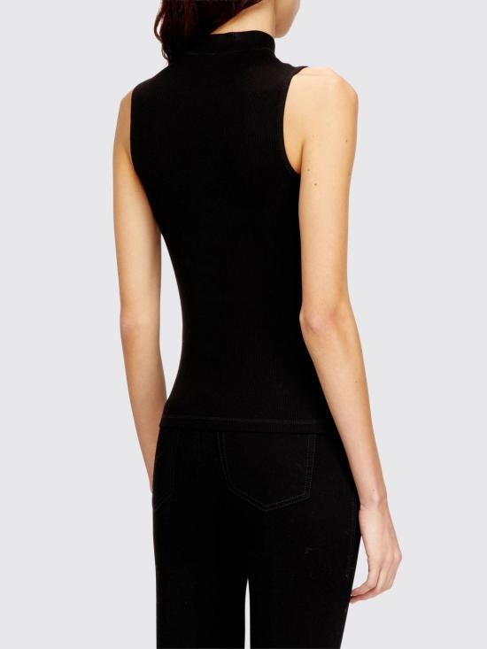 26SS 디젤 민소매 티셔츠 A103970BLAN 9XX Black - DIESEL