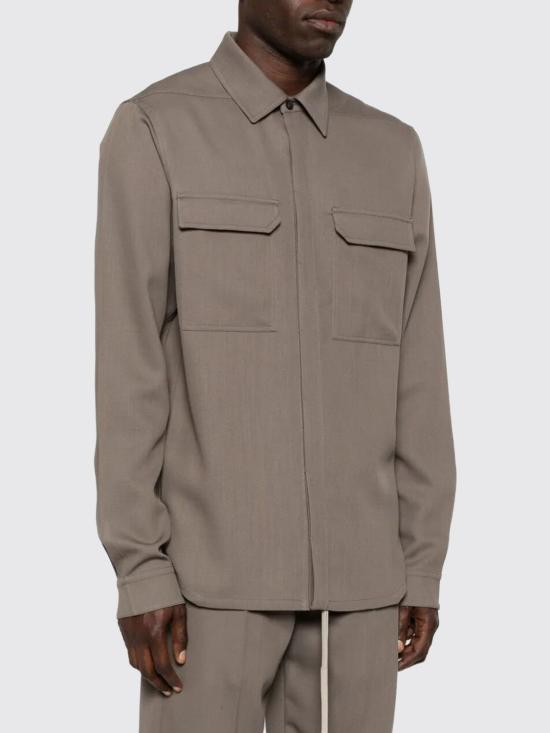 26SS 릭 오웬스 긴팔 셔츠 RU01F2291WT 34 Grey - RICK OWENS