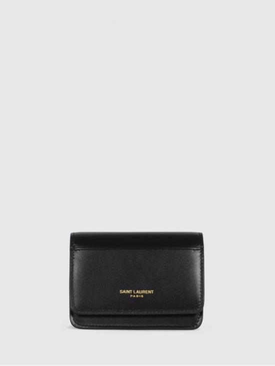26SS 생로랑 비즈니스 카드 케이스 스무스 레더 863192AAGD0 1000 Black