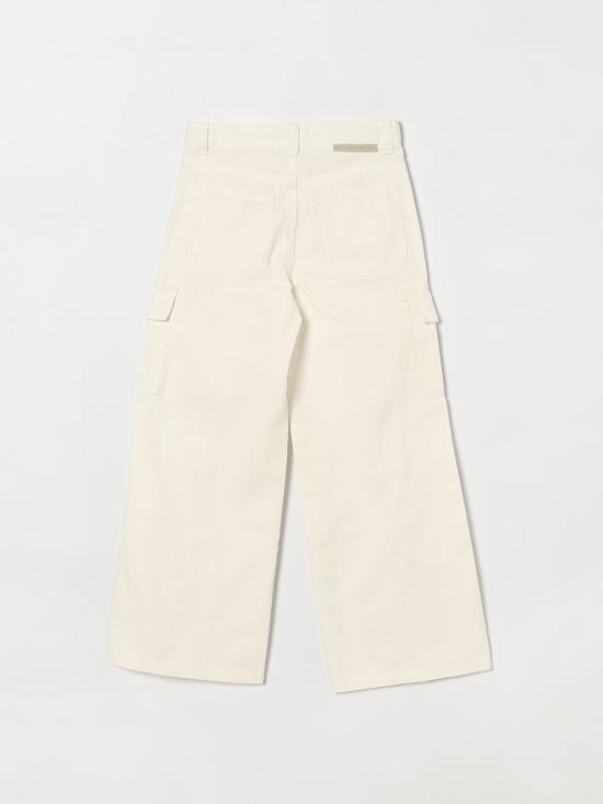 26SS [키즈] 스텔라 맥카트니 스트레이트 팬츠 TY6E60Z2661 101 White - STELLA MCCARTNEY