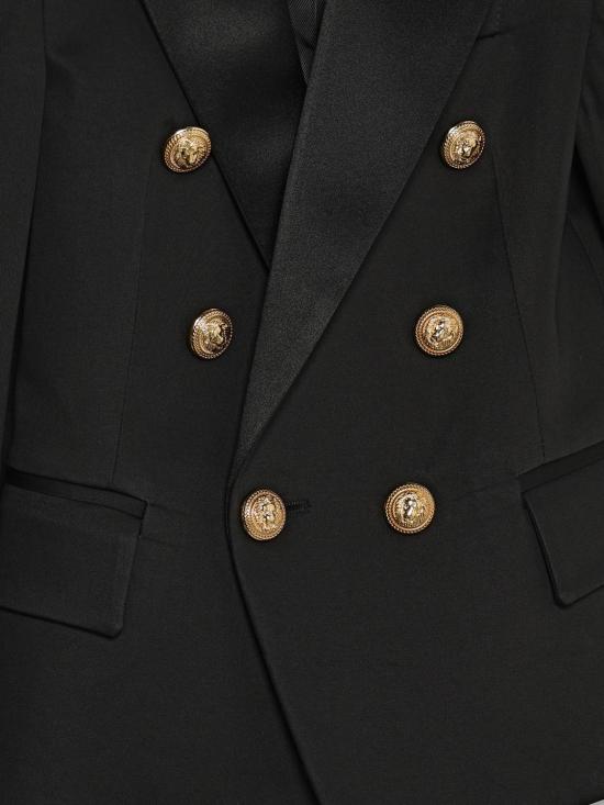 26SS [키즈] 발망 캐주얼 자켓 BY2P04P0484 930 Black - BALMAIN