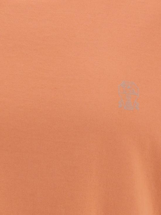 26SS 브루넬로 쿠치넬리 코튼 저지 크루넥 티셔츠 M0B138440 CUM25 Apricot - BRUNELLO CUCINELLI