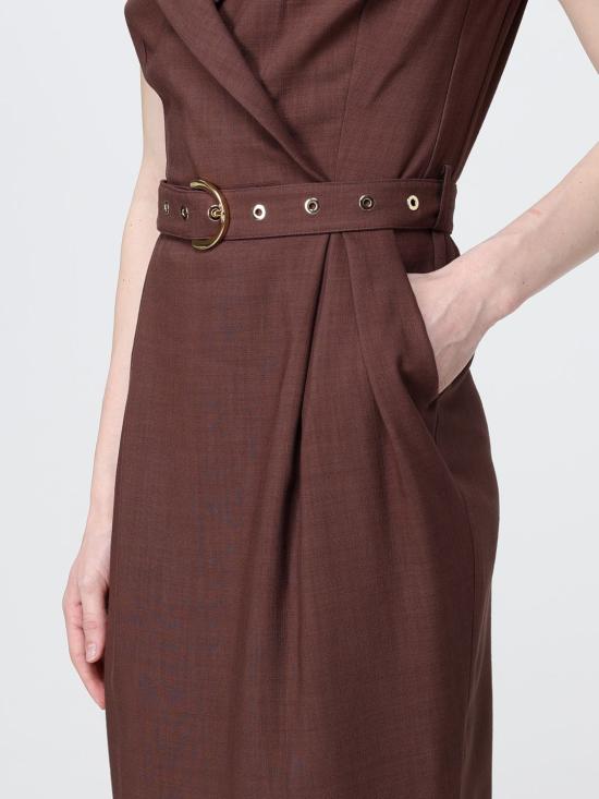 26SS 핑코 롱 원피스 106565A2W6 L78 Brown - PINKO