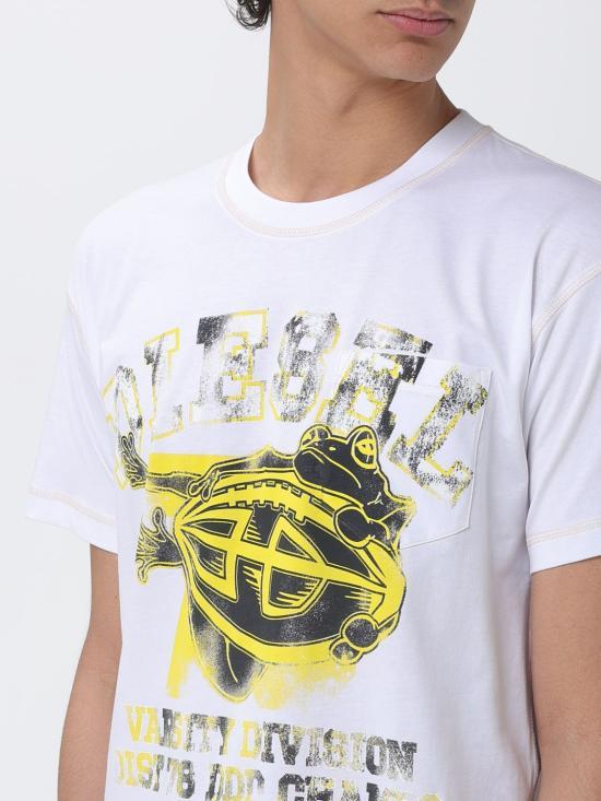 26SS 디젤 반팔 티셔츠 A211320QIAM 100 White - DIESEL