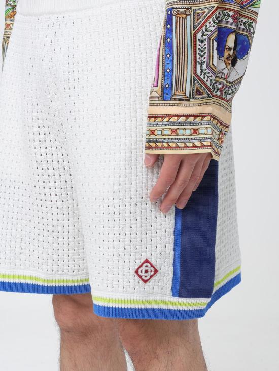 26SS 카사블랑카 숏팬츠 MSS26KW1311 01 White - CASABLANCA