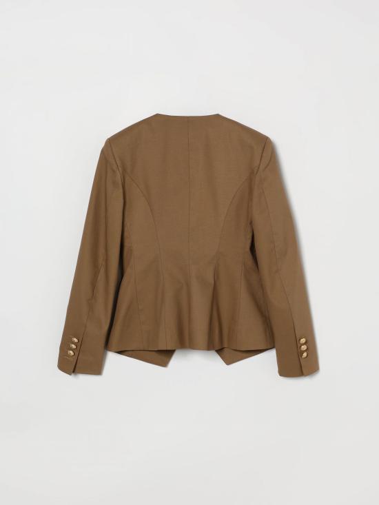 26SS [키즈] 발망 캐주얼 자켓 BY2A24G0197 315 Brown - BALMAIN