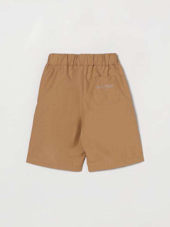 26SS [키즈] 발망 쇼츠/버뮤다 BY6R89B0094 116 Brown - BALMAIN