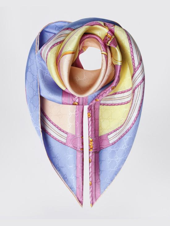 26SS 구찌 머플러/스카프 7671303G009 4976 Blue - GUCCI