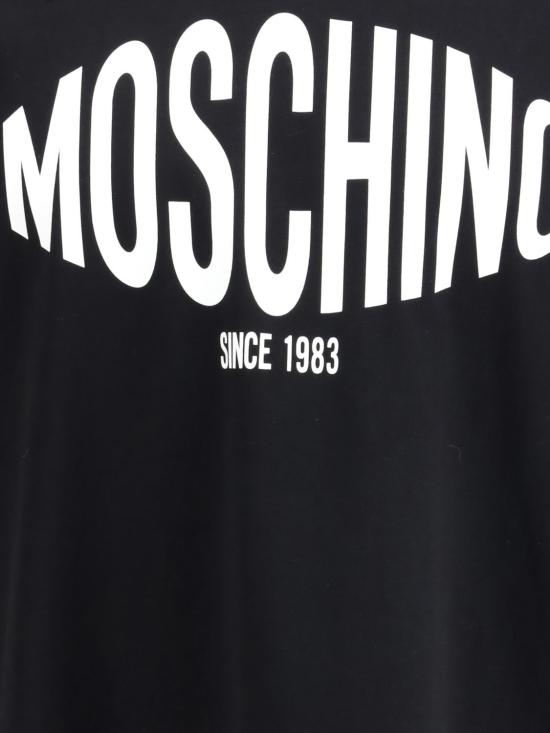 26SS 모스키노 반팔 티셔츠 261ZZA07020241 1555 Black - MOSCHINO