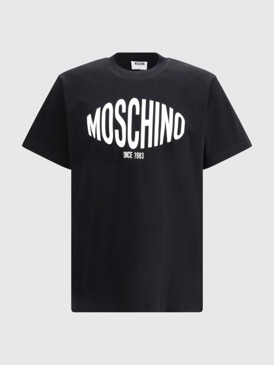 26SS 모스키노 반팔 티셔츠 261ZZA07020241 1555 Black - MOSCHINO