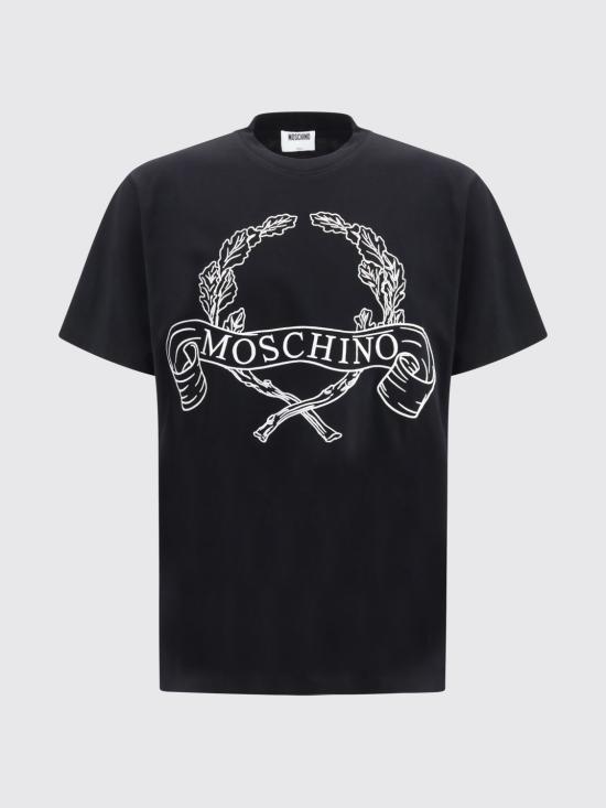 26SS 모스키노 반팔 티셔츠 261ZZA07220241 1555 Black - MOSCHINO