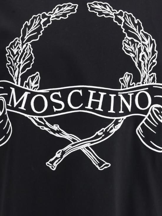 26SS 모스키노 반팔 티셔츠 261ZZA07220241 1555 Black - MOSCHINO