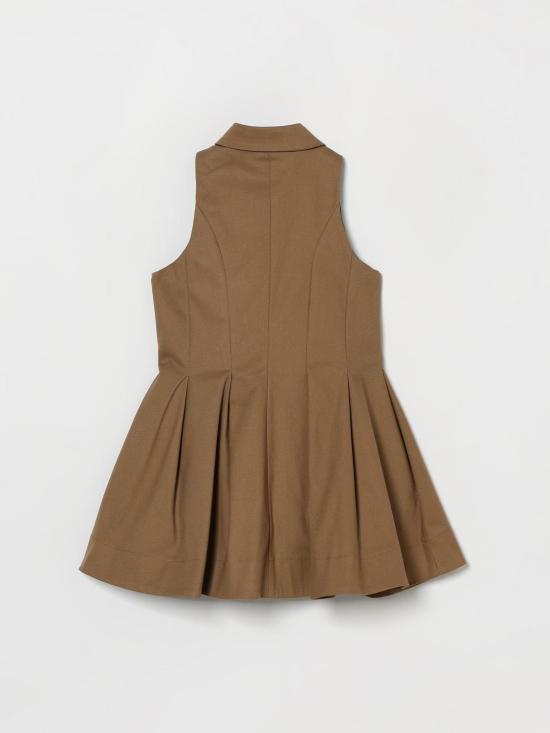 26SS [키즈] 발망 원피스 BY1C02G0197 315 Brown - BALMAIN