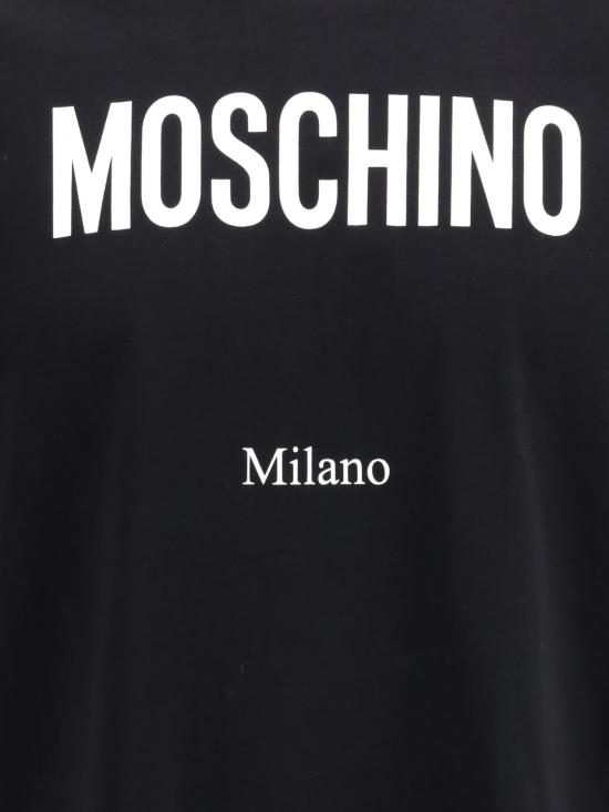 26SS 모스키노 반팔 티셔츠 261ZZV07130241 1555 Black - MOSCHINO