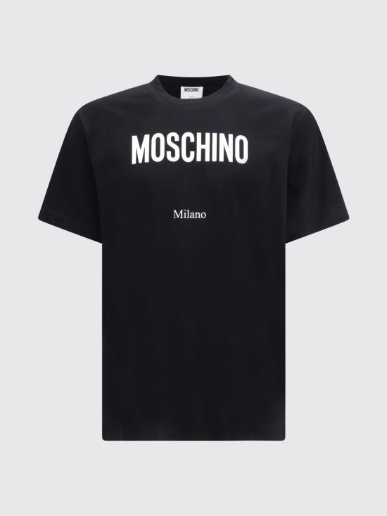 26SS 모스키노 반팔 티셔츠 261ZZV07130241 1555 Black - MOSCHINO