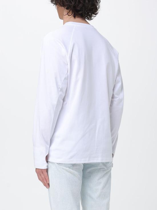 26SS 디젤 T-KAUKO 바이커 넥 스트랩 티셔츠 A229820DECG 100 White - DIESEL