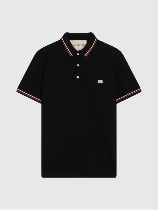 26SS 발렌티노 가라바니 폴로 티셔츠 8VMH01KAQJ 0NO Black - VALENTINO GARAVANI