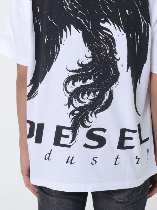 26SS 디젤 반팔 티셔츠 A224820PLAT 100 White - DIESEL
