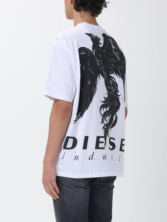 26SS 디젤 반팔 티셔츠 A224820PLAT 100 White - DIESEL