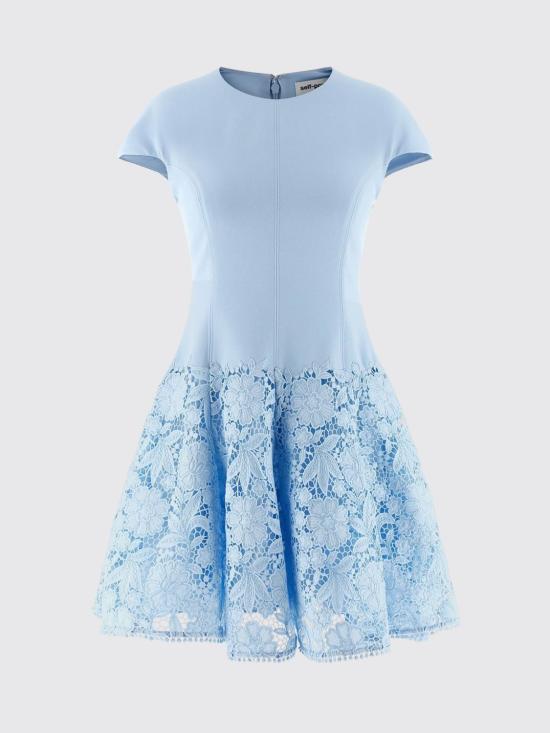 26SS 셀프 포트레이트 롱 원피스 SS26095SBL Blue - SELF PORTRAIT