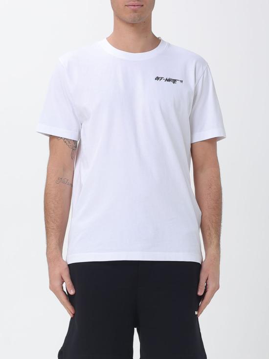 26SS 오프화이트 반팔 티셔츠 44MAA027S26J00 9100 White