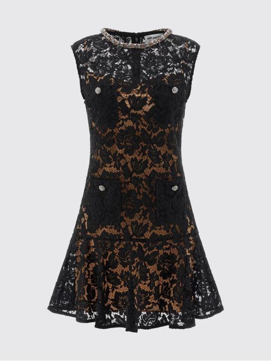 26SS 셀프 포트레이트 롱 원피스 SS26164SBB Black - SELF PORTRAIT