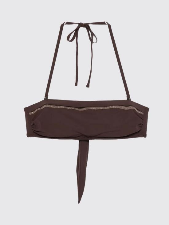 26SS 브루넬로 쿠치넬리 원피스 수영복 MQ965VS500 C499 Brown - BRUNELLO CUCINELLI