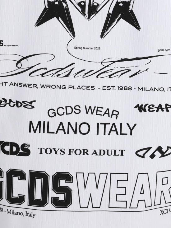 26SS 지씨디에스 반팔 티셔츠 C1MWQC070J079 100B White - GCDS