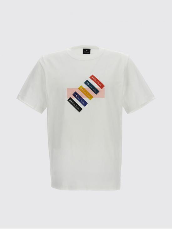 26SS 폴 스미스 지브라 패치 반팔 M2R011RVP5798 01 White - PAUL SMITH