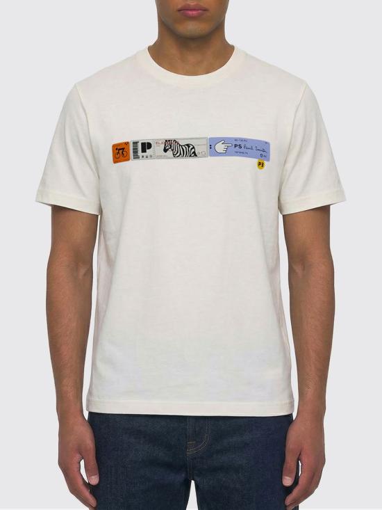 26SS 폴 스미스 지브라 패치 반팔 M2R011RVP5797 01 White