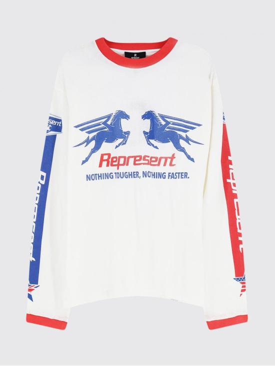 26SS 리프레젠트 반팔 티셔츠 MLM100781 72 White - REPRESENT